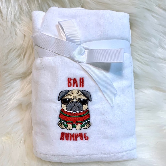 pug hand towels